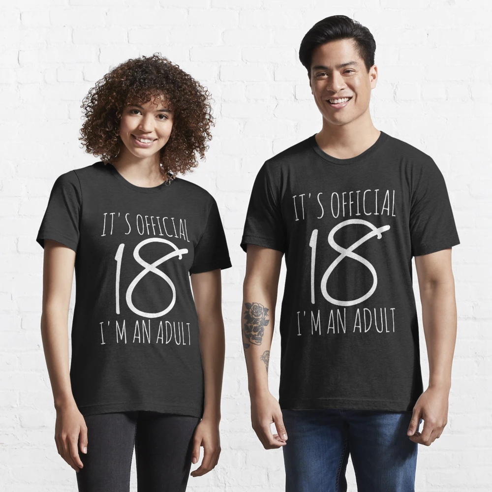 Camiseta esencial for Sale con la obra «18 años hijo cumpleaños adulto chico  18. cumpleaños» de TM-Multidesign