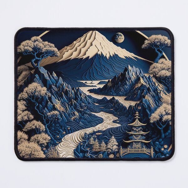 Item preview, Landscape Chinese Japanese style Rinpa painting sticker designed and sold by PhiloSophyEye.