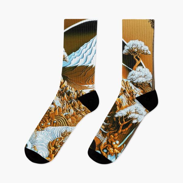 Item preview, Landscape  Chinese Japanese style Rinpa painting sticker designed and sold by PhiloSophyEye.