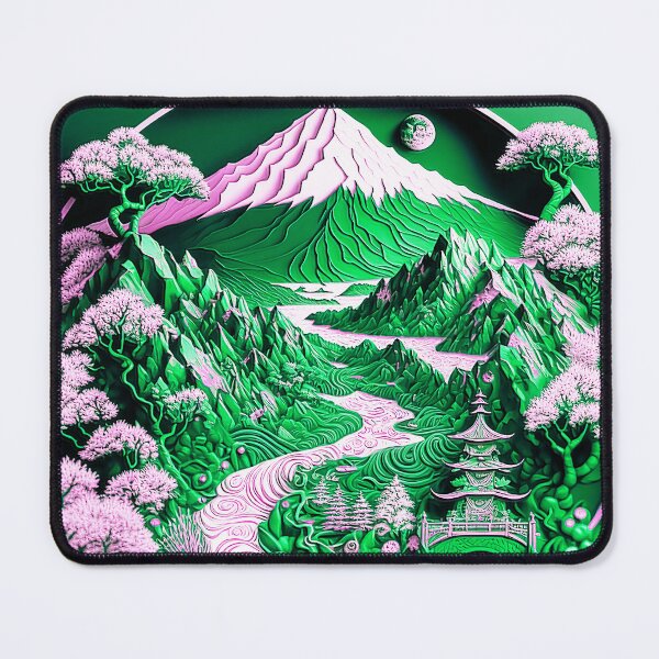 Item preview, Landscape Chinese Japanese style Rinpa painting sticker designed and sold by PhiloSophyEye.