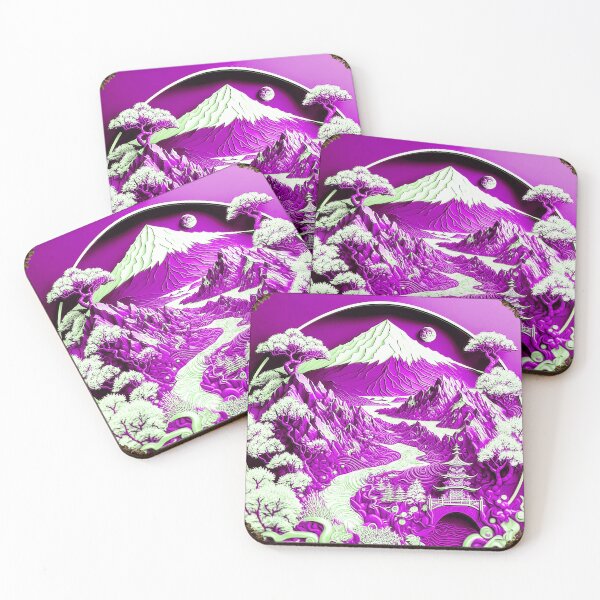 Item preview, Landscape  Chinese Japanese style Rinpa painting sticker designed and sold by PhiloSophyEye.