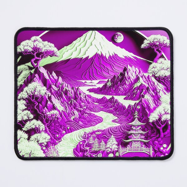 Item preview, Landscape Chinese Japanese style Rinpa painting sticker designed and sold by PhiloSophyEye.