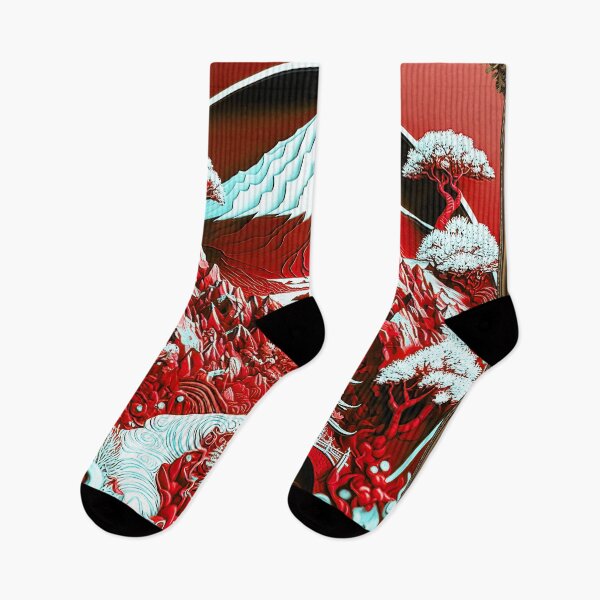 Item preview, Landscape  Chinese Japanese style Rinpa painting sticker designed and sold by PhiloSophyEye.