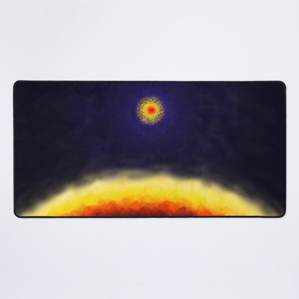 Item preview, A distant Future, abstract earth and sun, environment designed and sold by TreeEgg.