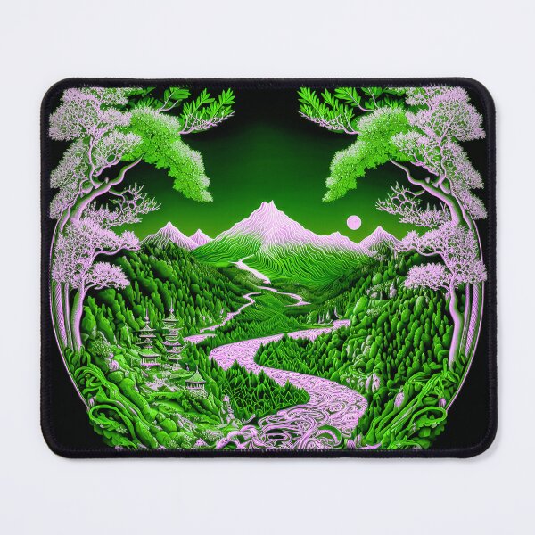 Item preview, Landscape Chinese Japanese style Rinpa painting sticker designed and sold by PhiloSophyEye.