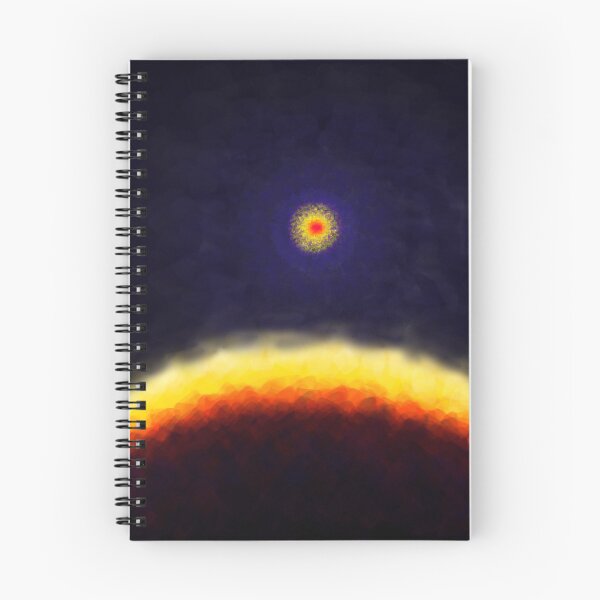 Item preview, A distant Future, abstract earth and sun, environment designed and sold by TreeEgg.