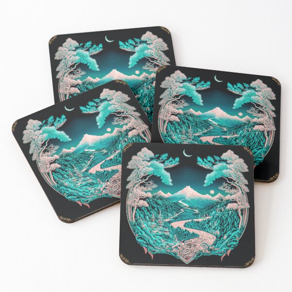 Item preview, Landscape  Chinese Japanese style Rinpa painting sticker designed and sold by PhiloSophyEye.