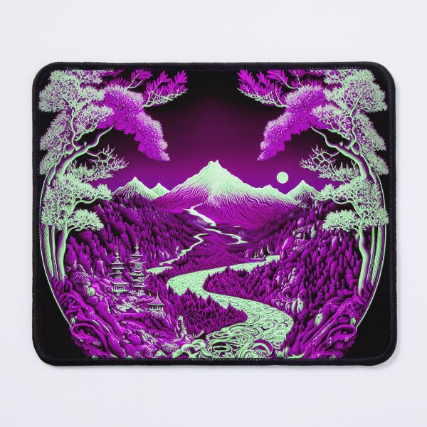 Item preview, Landscape Chinese Japanese style Rinpa painting sticker designed and sold by PhiloSophyEye.