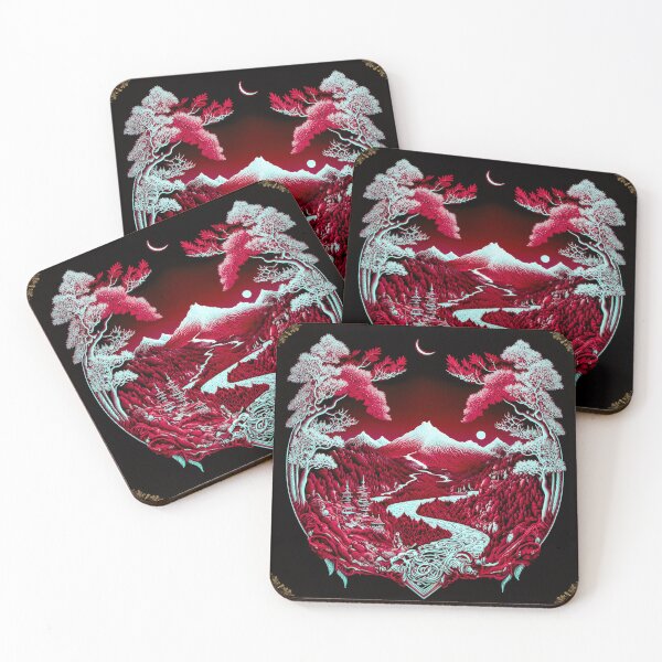 Item preview, Landscape  Chinese Japanese style Rinpa painting sticker designed and sold by PhiloSophyEye.