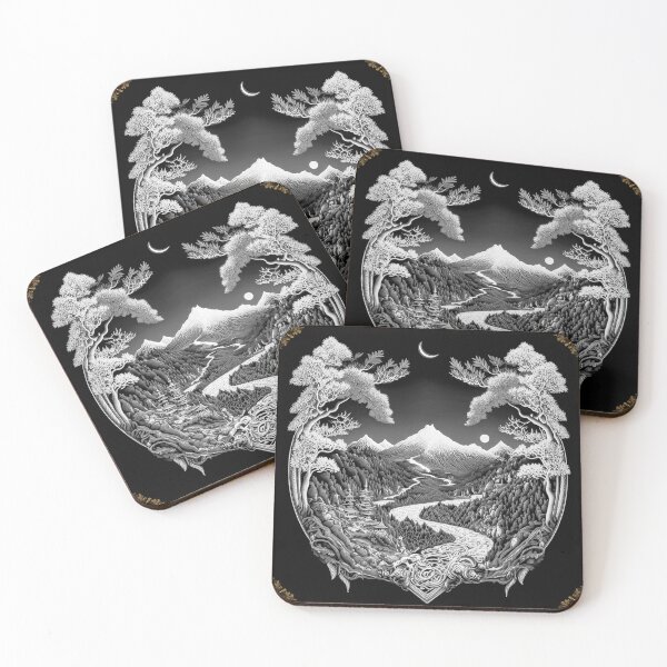 Item preview, Landscape  Chinese Japanese style Rinpa painting sticker designed and sold by PhiloSophyEye.
