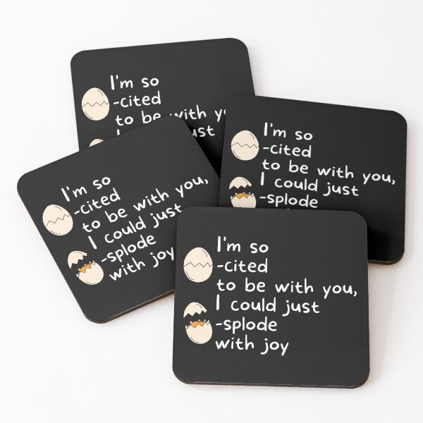 Item preview, I am so Egg-cited to be with you, I Could Just Egg-splode designed and sold by PifPafPuf.