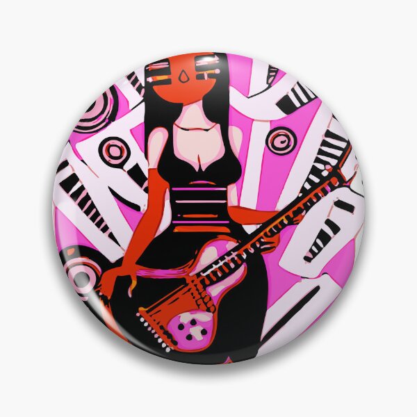 Item preview, "Cat-Eared Musician Strums on Guitar" designed and sold by FunnyShopGirl.