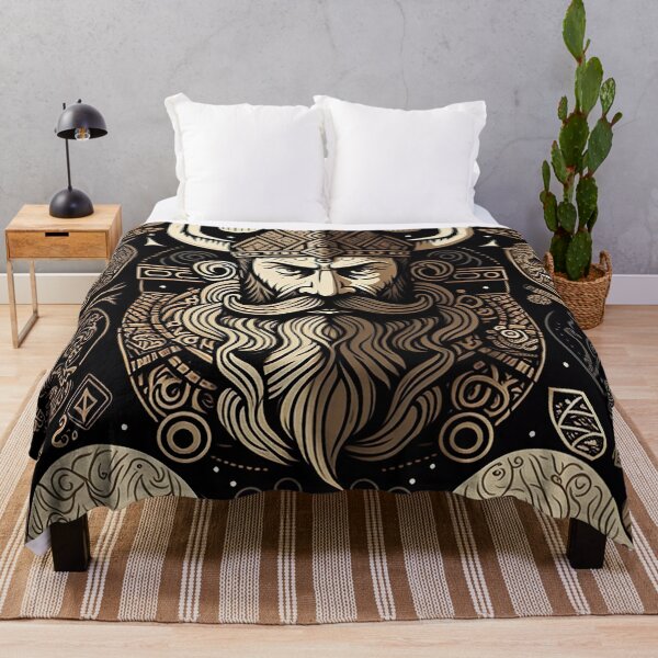 Item preview, Viking Warrior - Abstract Norse Mythology Art designed and sold by Styrman.