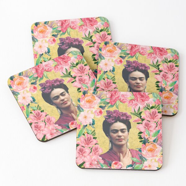 Item preview, Frida Kahlo Pink Yellow designed and sold by Muycote.