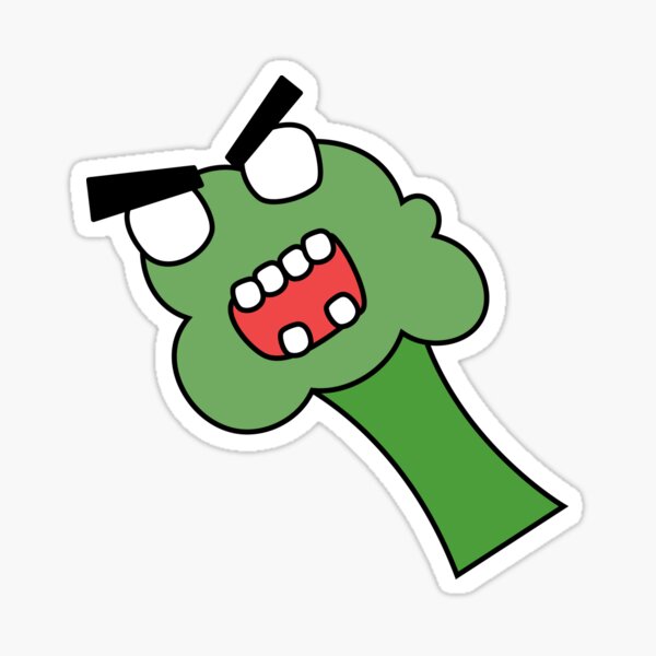 zombie broccoli Sticker