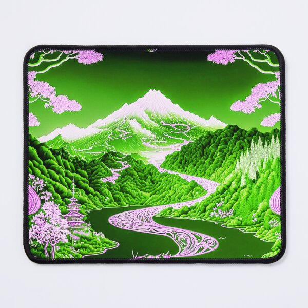 Item preview, Landscape Chinese Japanese style Rinpa painting sticker designed and sold by PhiloSophyEye.