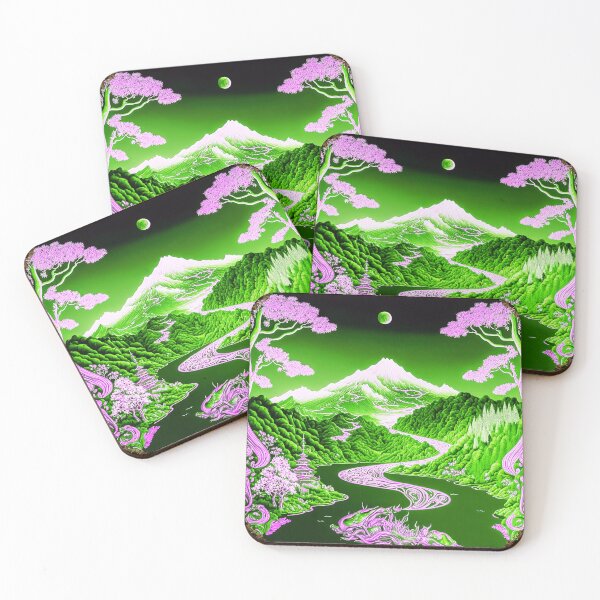 Item preview, Landscape  Chinese Japanese style Rinpa painting sticker designed and sold by PhiloSophyEye.
