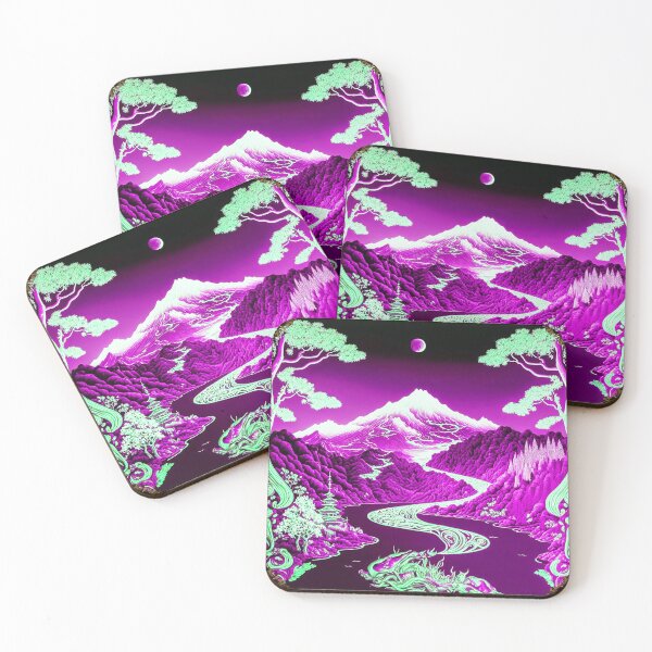 Item preview, Landscape  Chinese Japanese style Rinpa painting sticker designed and sold by PhiloSophyEye.