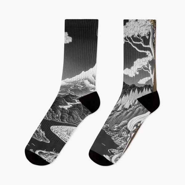 Item preview, Landscape  Chinese Japanese style Rinpa painting sticker designed and sold by PhiloSophyEye.