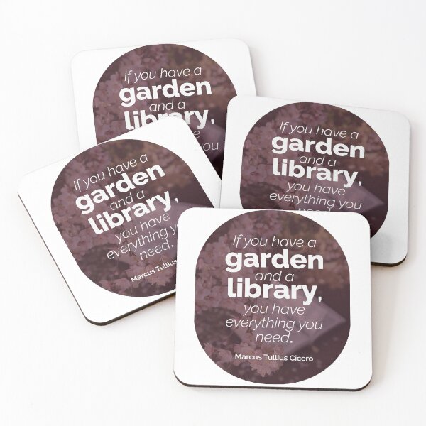 Item preview, Cicero Quote--Garden and Library designed and sold by MiakadoArts.