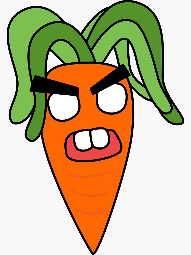 angry zombie carrot by shortstack