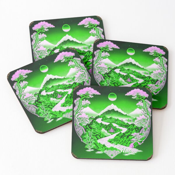 Item preview, Landscape  Chinese Japanese style Rinpa painting sticker designed and sold by PhiloSophyEye.