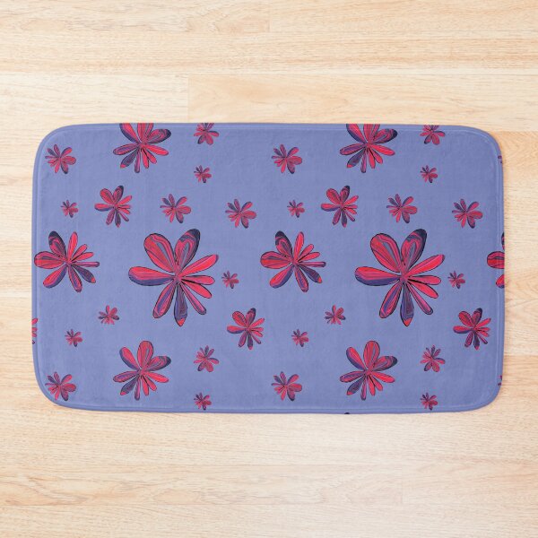 Artikelvorschau, Rote und blaue Blumen entworfen und verkauft von designs-by-ann.