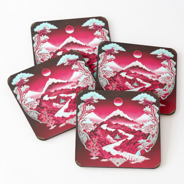 Item preview, Landscape  Chinese Japanese style Rinpa painting sticker designed and sold by PhiloSophyEye.