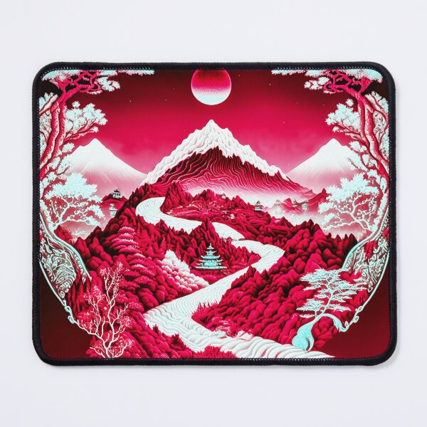 Item preview, Landscape Chinese Japanese style Rinpa painting sticker designed and sold by PhiloSophyEye.