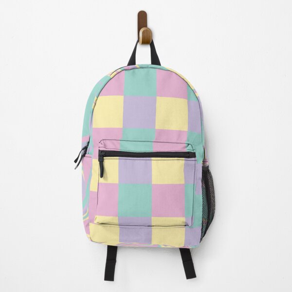 Item preview, Checks and Swirls - Pastel Pink, Yellow, Purple and Green designed and sold by LAEC-Shop.