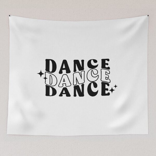 Item preview, Dance Retro Groovy Quote, Black and White Typography  designed and sold by InnaPo ⭐⭐⭐⭐⭐.