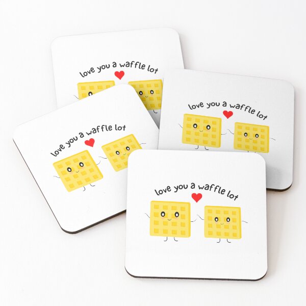 Item preview, Love You a Waffle Lot - Breakfast Food Pun designed and sold by Orchyd.