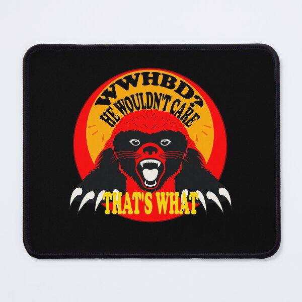 Item preview, WWHBD ? angry red badger meme designed and sold by Deco-Design.