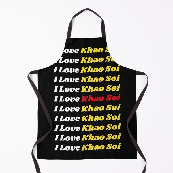 Item preview, 'I Love Khao Soi' Thai Traditional Food - Delicious Text Based Design designed and sold by Ridiculam Toga.