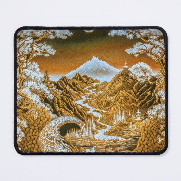 Item preview, Landscape Chinese Japanese style Rinpa painting sticker designed and sold by PhiloSophyEye.