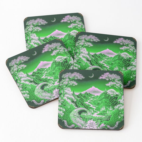 Item preview, Landscape  Chinese Japanese style Rinpa painting sticker designed and sold by PhiloSophyEye.