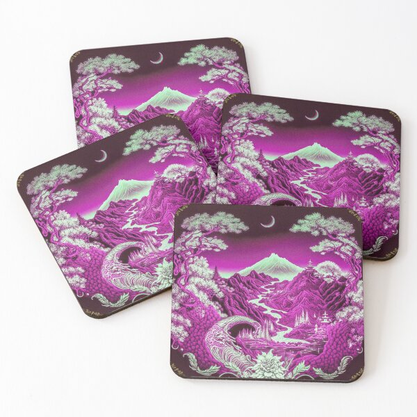 Item preview, Landscape  Chinese Japanese style Rinpa painting sticker designed and sold by PhiloSophyEye.