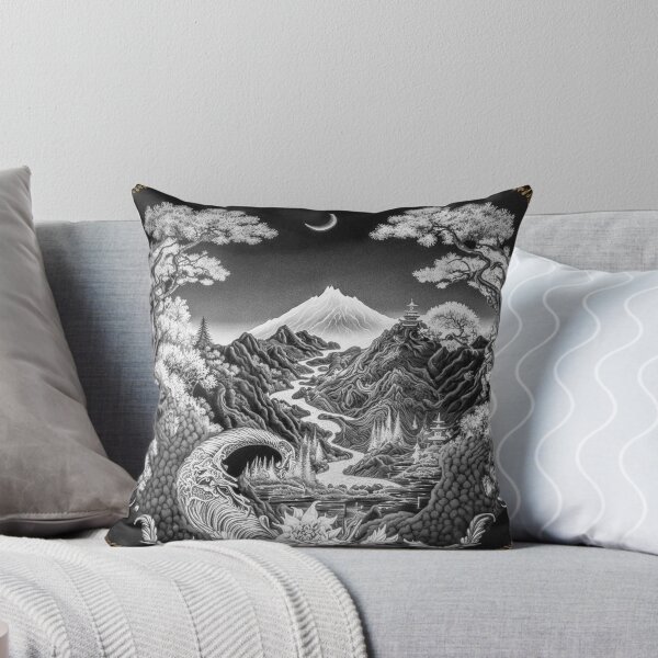 Item preview, Landscape  Chinese Japanese style Rinpa painting sticker designed and sold by PhiloSophyEye.