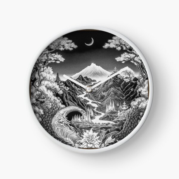 Item preview, Landscape  Chinese Japanese style Rinpa painting sticker designed and sold by PhiloSophyEye.
