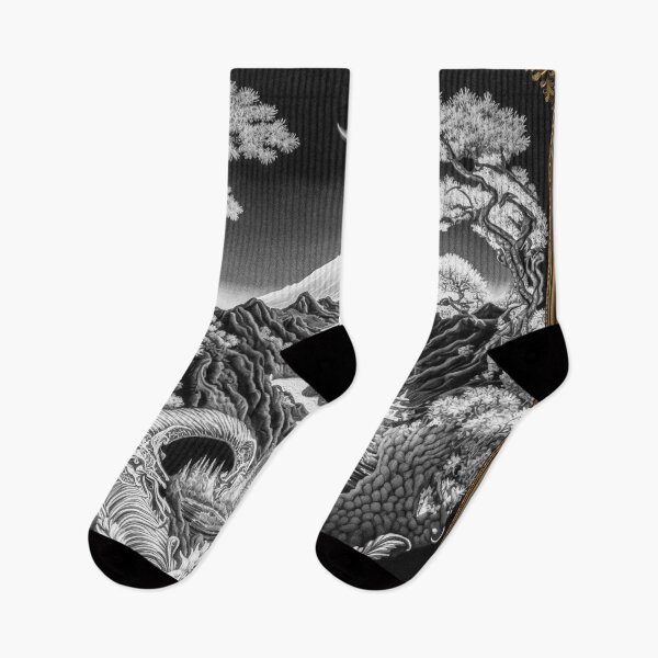 Item preview, Landscape  Chinese Japanese style Rinpa painting sticker designed and sold by PhiloSophyEye.
