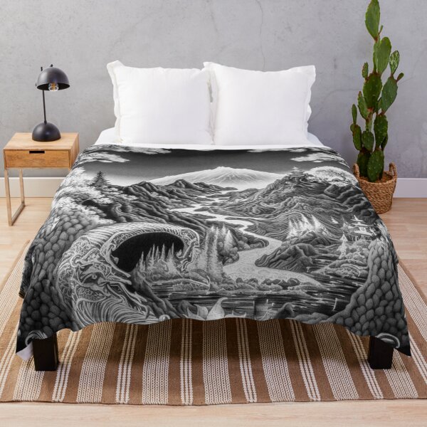 Item preview, Landscape Chinese Japanese style Rinpa painting sticker designed and sold by PhiloSophyEye.