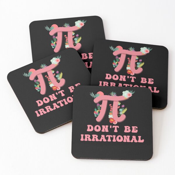 Aperçu de l'œuvre Ne soyez pas irrationnel drôle célébration de la journée Pi créée et vendue par TeePerfect ⭐⭐⭐⭐⭐.