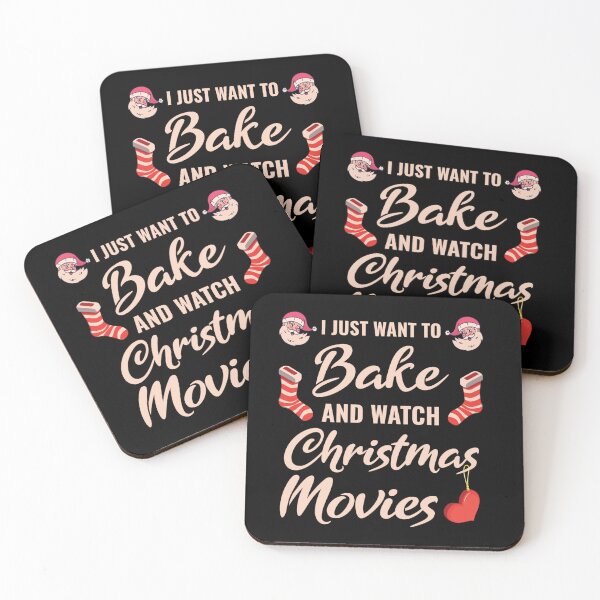 Item preview, I Just Want To Bake And Watch Christmas Movies Sticker designed and sold by Nasirhorn8538.