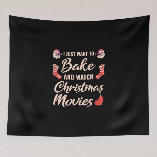 Item preview, I Just Want To Bake And Watch Christmas Movies Sticker designed and sold by Nasirhorn8538.