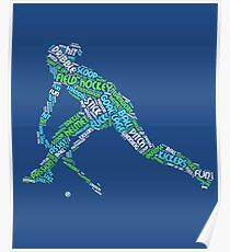 The Love of Field Hockey Poster