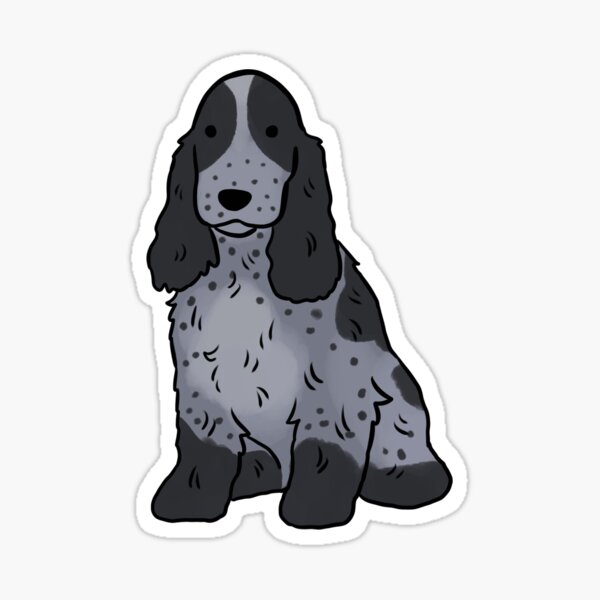 Item preview, Spaniel english cocker dog cute illustration  designed and sold by Yarafantasyart.