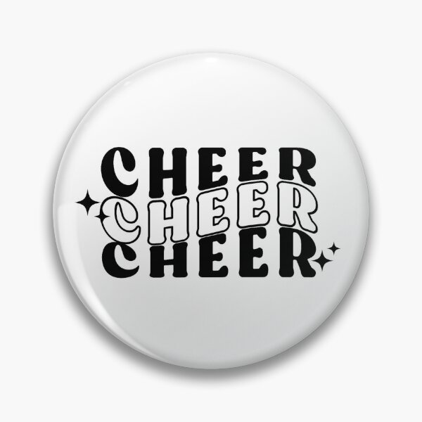 Item preview, Cheer Retro Groovy Quote, Black and White Typography  designed and sold by InnaPo ⭐⭐⭐⭐⭐.