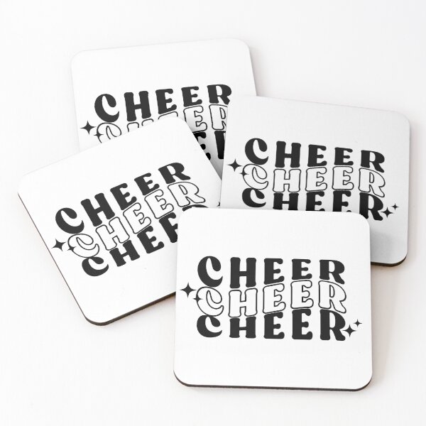 Item preview, Cheer Retro Groovy Quote, Black and White Typography  designed and sold by InnaPo ⭐⭐⭐⭐⭐.