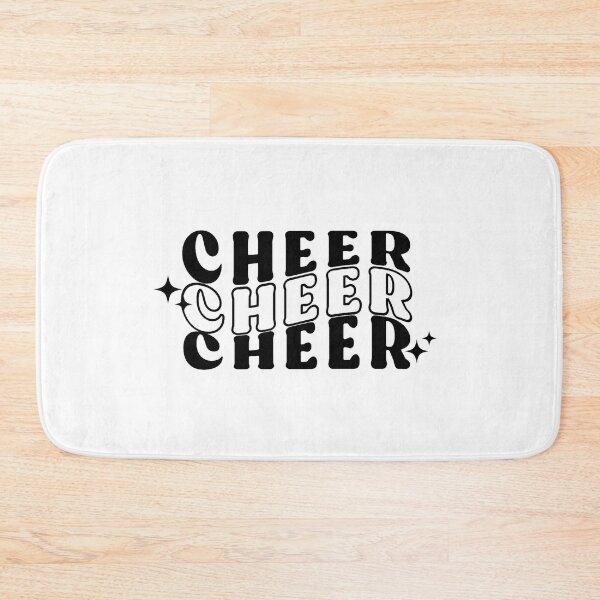 Item preview, Cheer Retro Groovy Quote, Black and White Typography  designed and sold by InnaPo ⭐⭐⭐⭐⭐.