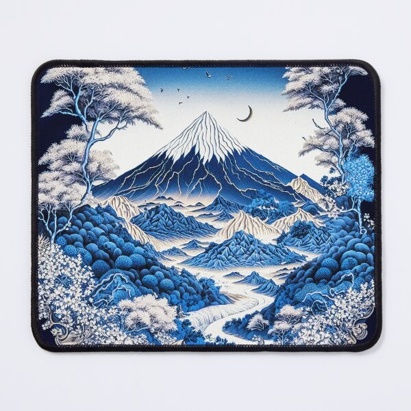 Item preview, Landscape Chinese Japanese style Rinpa painting sticker designed and sold by PhiloSophyEye.